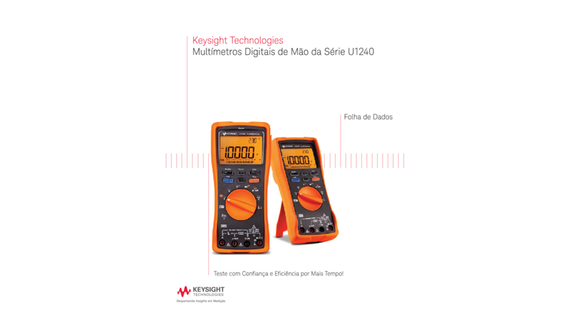 U1240 Series Handheld Digital Multimeters